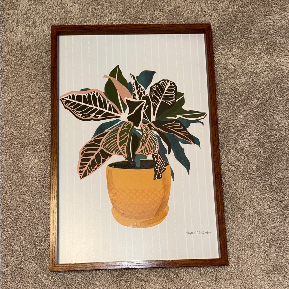 Framed Bohemian Plant Wall Art